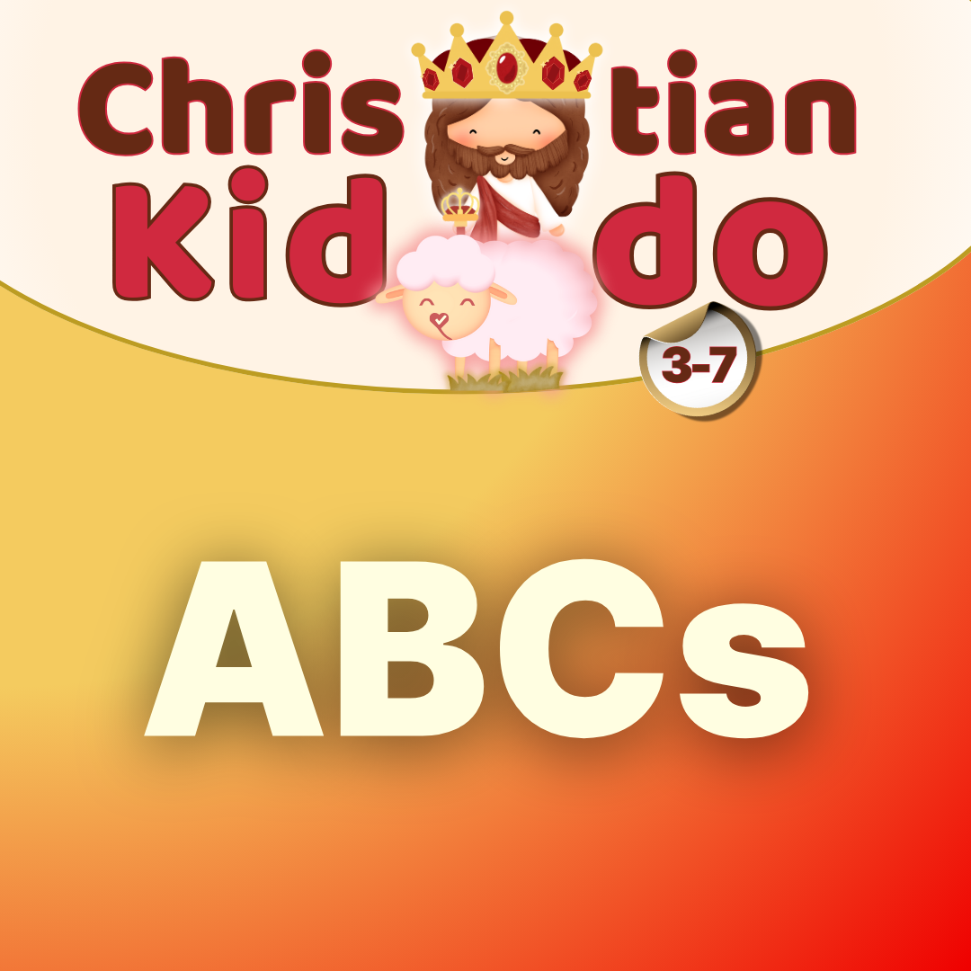Christian Kiddo ABC alphabet learning bundle for ages 3–7.
